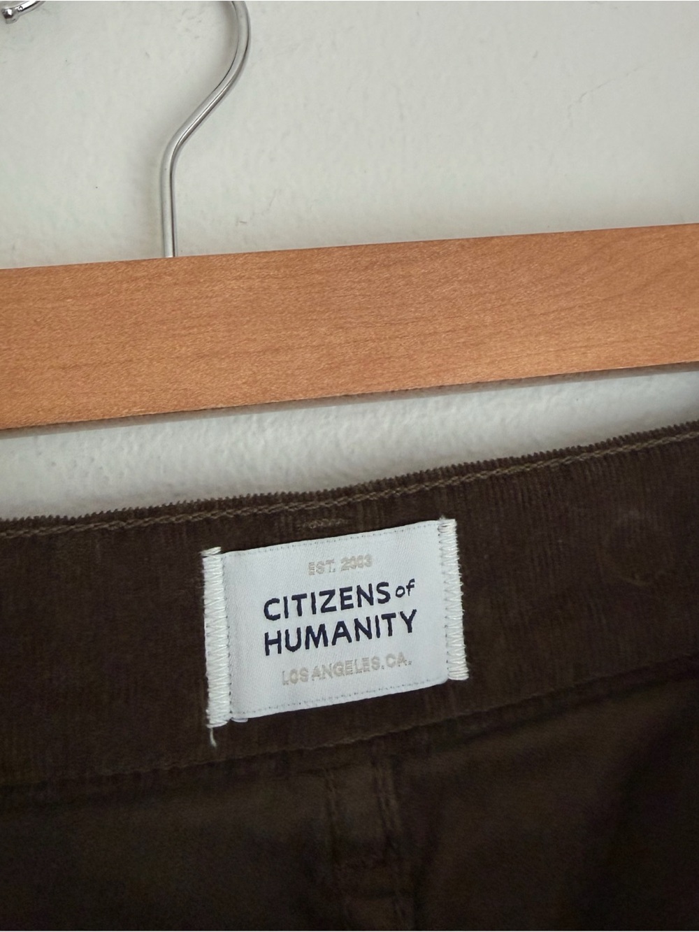 Citizens of Humanity Dark Green Marcelle Corduroy Wide-leg Cargo Pants - Picture 6 of 7